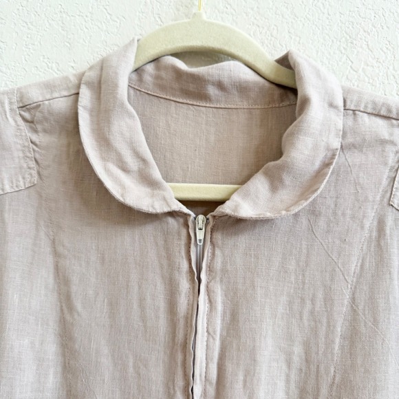 Matteo Los Angeles Linen Flight Suit Jumpsuit XS Dusty Rose Utility Boiler Suit - Picture 8 of 16